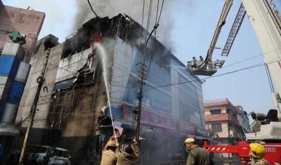 Jammu shopping mall fire under control, no human injury