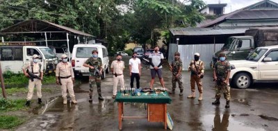 Two ZUF militants held with large number of ammunition in Manipur’s Bishnupur district