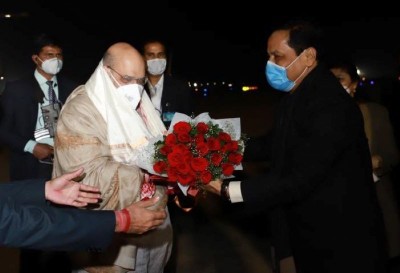 Amit Shah in poll-bound Assam, thanks people for 'warm welcome'