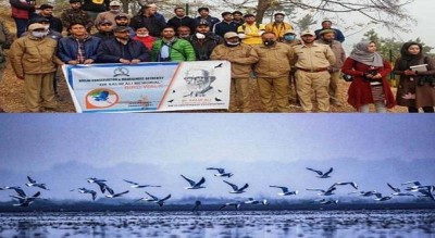 Jammu and Kashmir: ‘Bird Walk’ organized by WUCMA at Wular Lake