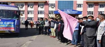 Jammu And Kashmir: DC Kulgam flags-off 60 girls on Aharbal trekking expedition