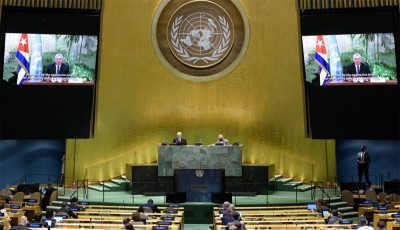 Unlike neoliberalism, coronavirus does not favour ‘richest one per cent’, Cuban President tells world leaders