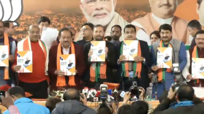 Delhi Assembly polls: BJP releases manifesto