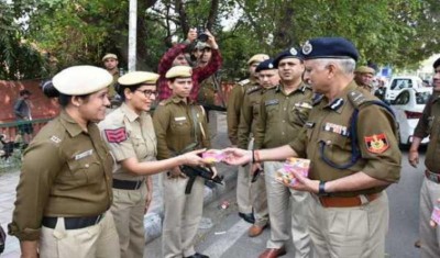 Holi celebration: Delhi Police chief visits violence-hit Northeast Delhi, exchange sweets