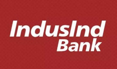 IndusInd Bank moves down by 12.30 pc to Rs 400.80