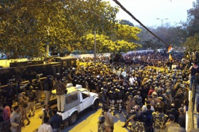 Massive protests erupt in Delhi after man opens fire at Jamia students