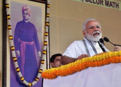 Opposition not ready to understand CAA: PM Modi in Kolkata's Belur Math