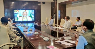 PM Narendra Modi holds COVID-19 meeting with CMs via video conferenceÂ 