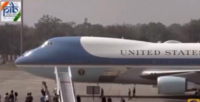 Donald Trump arrives in India