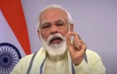 PM Modi addresses nation, announces 80 crore poor people will continue to get free food grains till NovemberÂ 