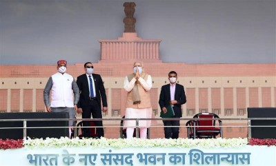 Amit Shah hails laying of foundation stone of new Parliament building, congratulates PM Modi