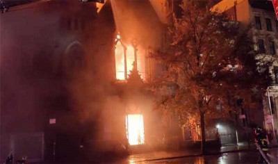 US: Fire breaks out in New York Middle Collegiate Church
