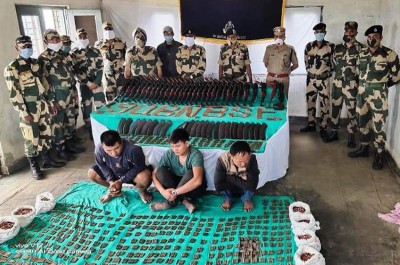 BSF officials seize large number of arms-ammunition in Mizoram’s Mamit district