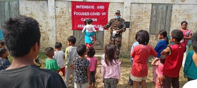 Assam Rifles officials conduct COVID-19 awareness camp in Nagaland’s Peren