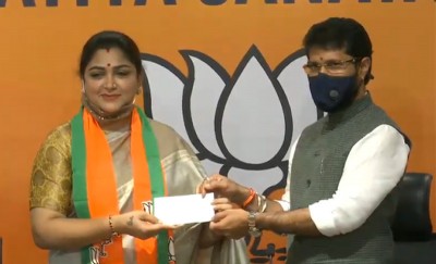 Khushbu Sundar joins BJP hours after quitting Congress