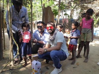 Assam youths provide solar lamps to poor school going children’s families on Diwali