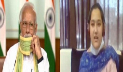 PM Modi interacts with Punjab's youngest female Sarpanch on National Panchayati Raj Day