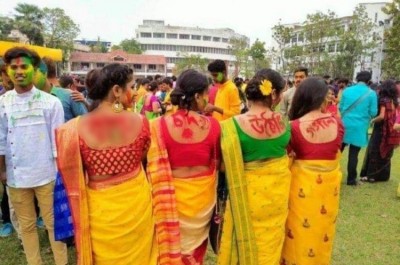 West Bengal: RBU vice-chancellor resigns after youngsters show off obscene body markings at spring festival on campus  