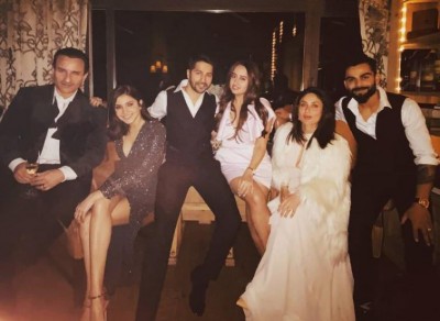 Anushka-Virat celebrates New Year with Saif, Kareena, Varun Dhawan