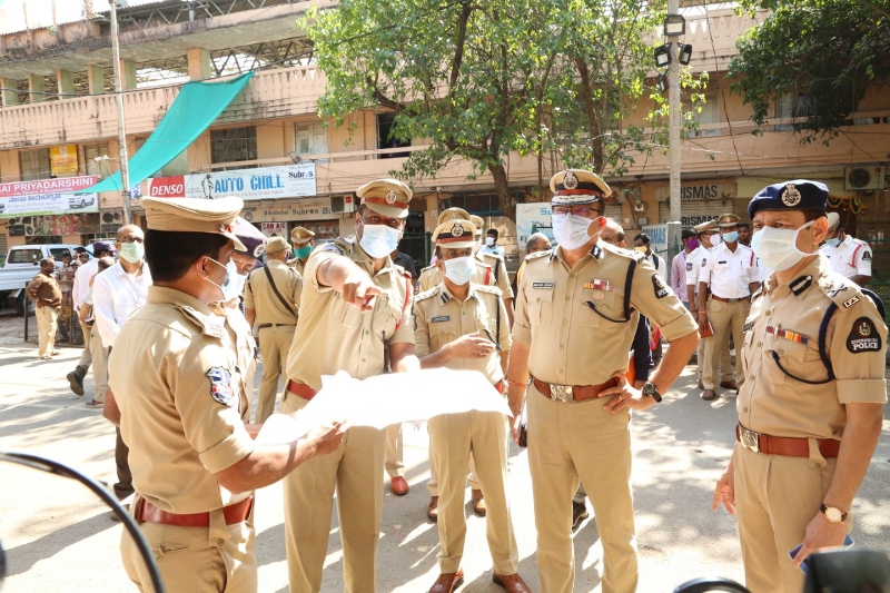 Hyderabad City Police Commissioner Anjani Kumar, along with the concerned Nodal Officers, GHMC Officials inspect GHMC election