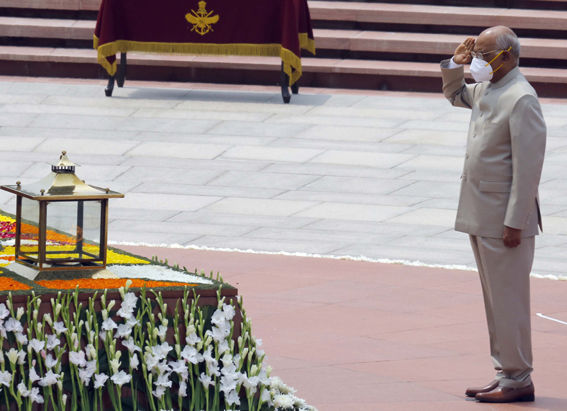 President Kovind pays tribute on Independence Day