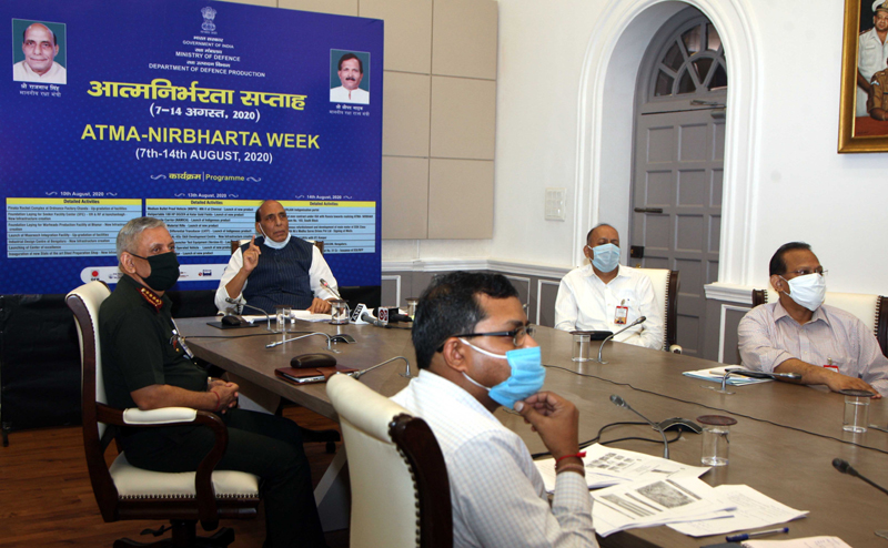 Rajnath Singh launches products developed by Defence Public Sector Undertakings and Ordinance Factory Board