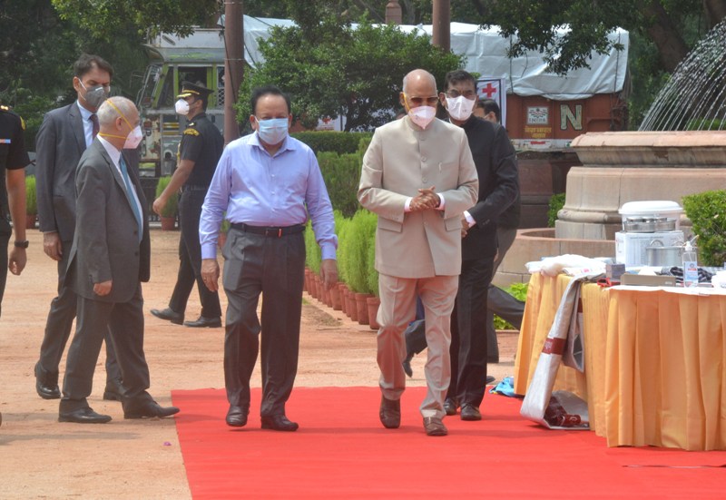 President Kovind flags off loaded truck of relief materials