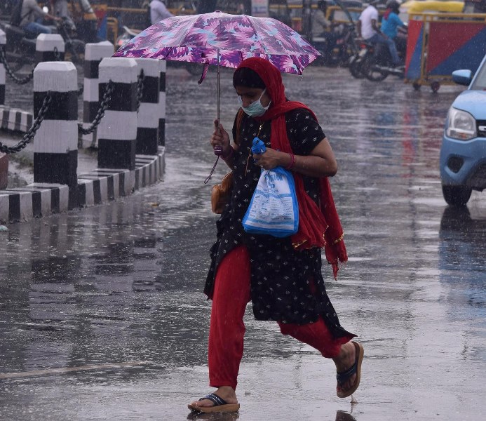 Flooded street in Patna