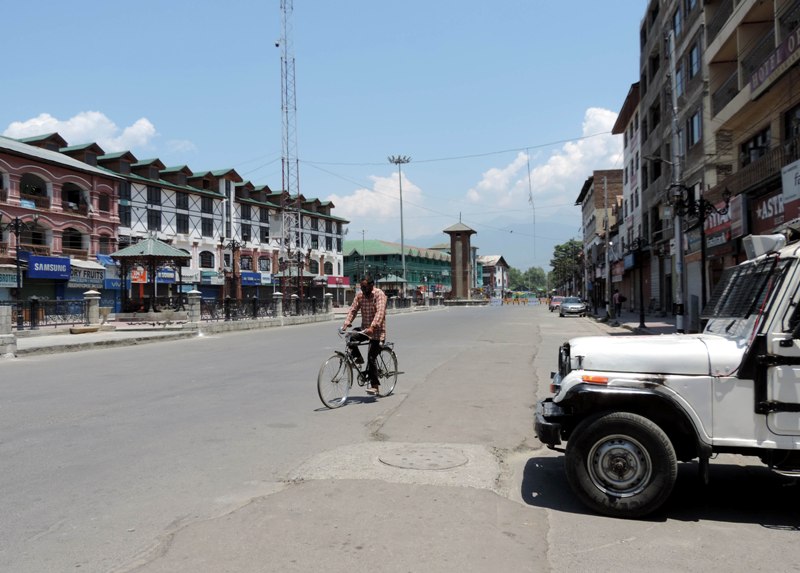 Lal Chowk in Srinagar
