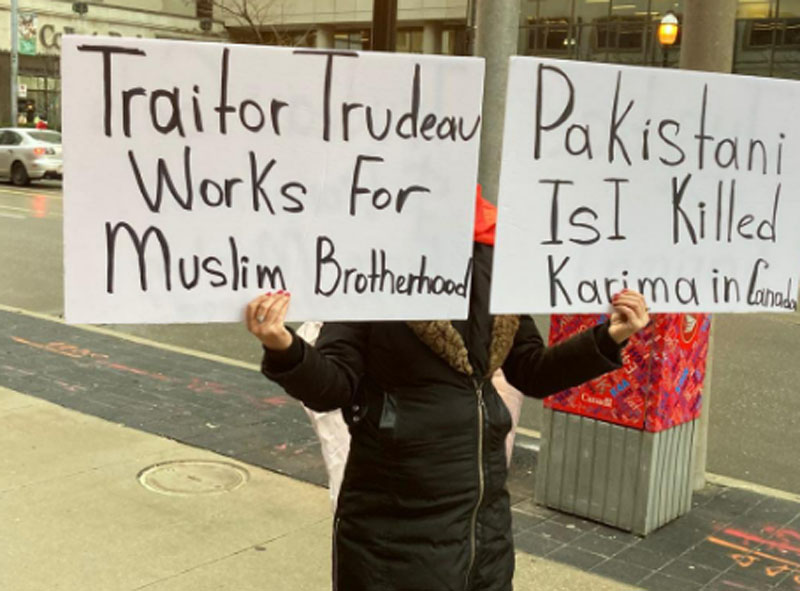 Protesters demand fair probe into Karima Baloch's death in Toronto