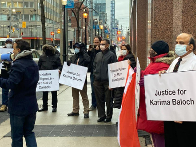 Protesters demand fair probe into Karima Baloch's death in Toronto