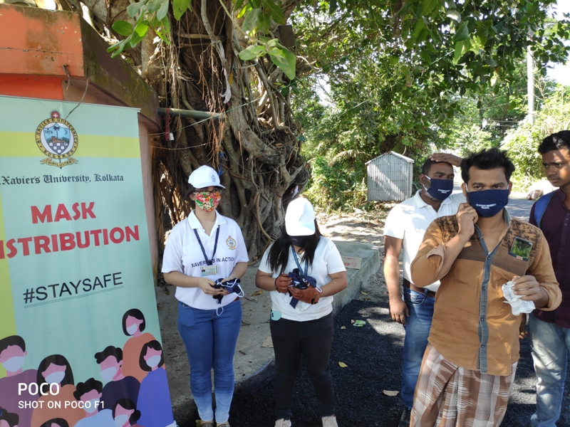 St. Xavier's University distributes masks in 5 km radius of campus in Kolkata's Rajarhat