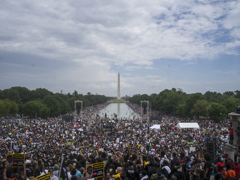 Protest against police brutality and racism in Washington