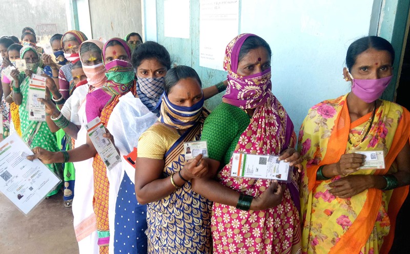 Voting underway in Karnataka Gram Panchayath Elections