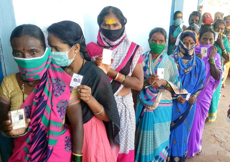 Voting underway in Karnataka Gram Panchayath Elections