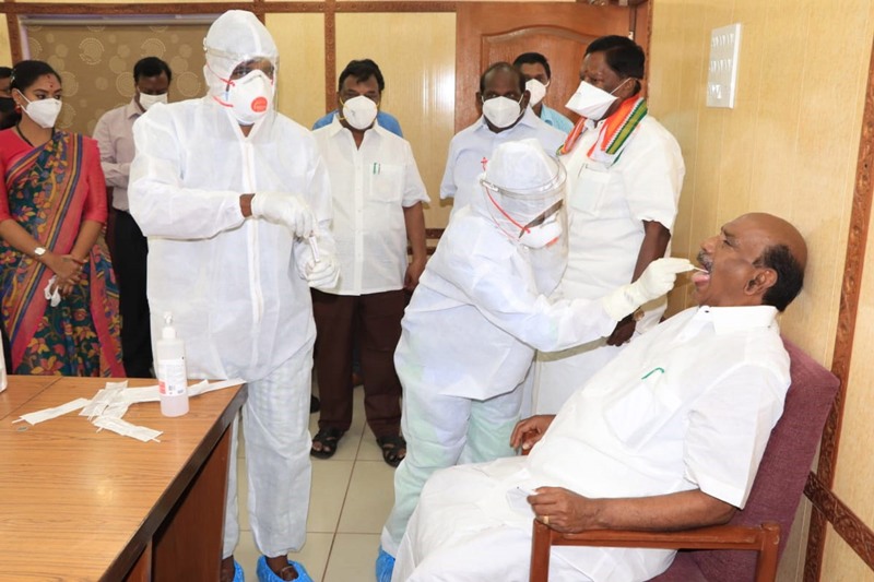 COVID test in Puducherry