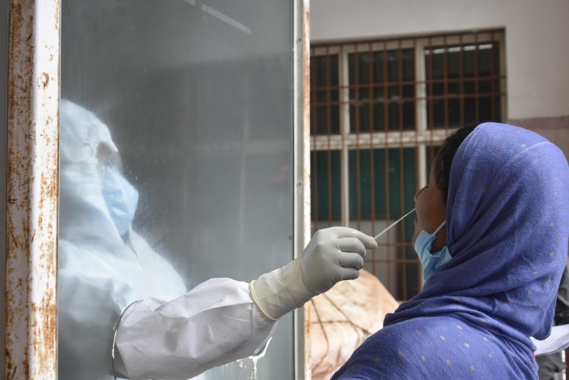 Covid-19 test at Ranchi hospital