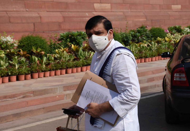 Several Indian MPs outside Parliament