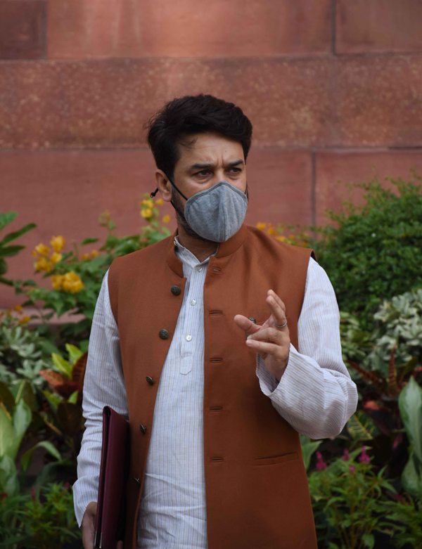 Several Indian MPs outside Parliament