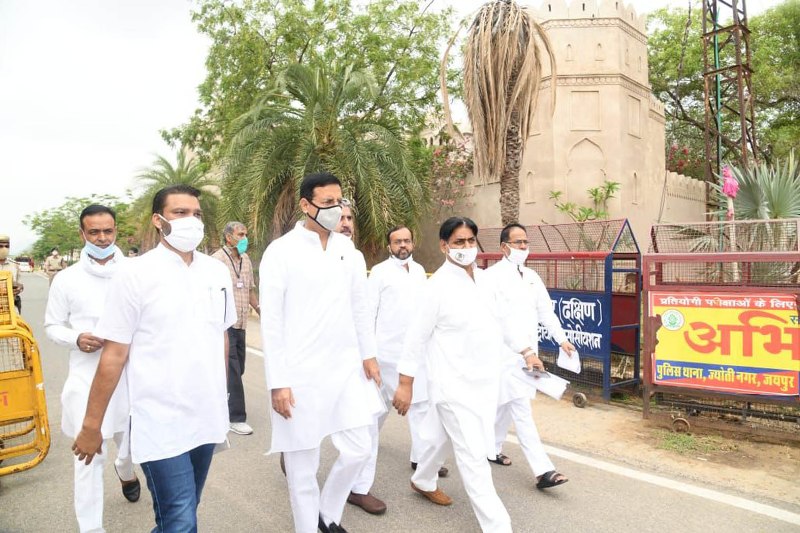 Congress press conference in Jaipur