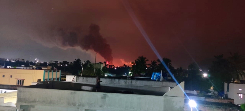 Fire in Pharmaceutical unit of Coastal Waste Management Project in Visakhapatnam