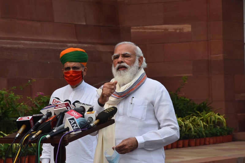 PM Modi addresses media ahead of the Monsoon Session at Parliament