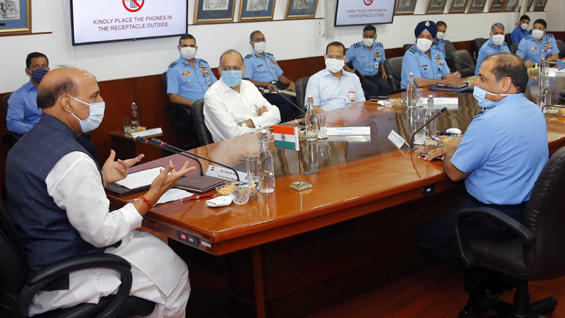 Rajnath Singh addressing inaugural session of Air Force Commander’s Conference