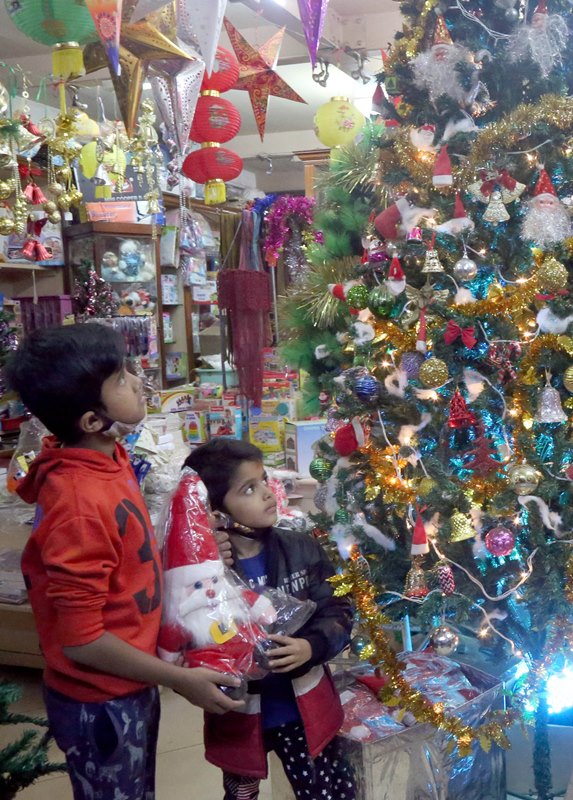 Belagavi: Church illuminated on the eve of Christmas