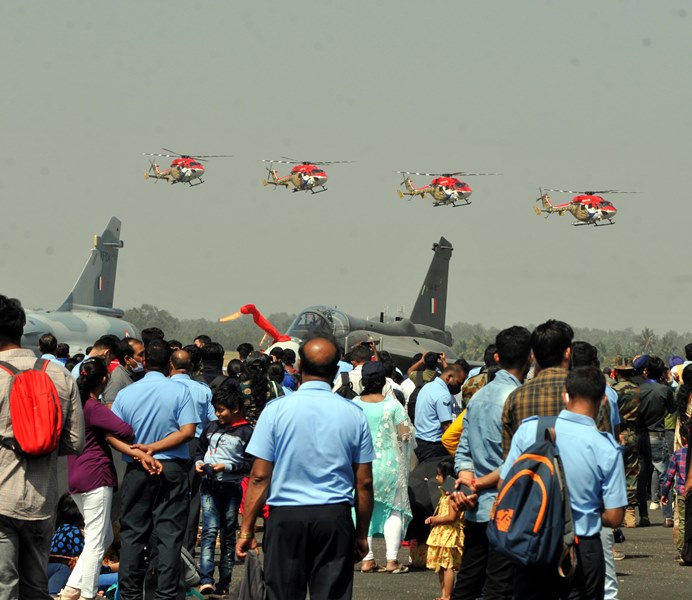 Rehearsls ahead of AERO INDIA 2021 in Bengaluru