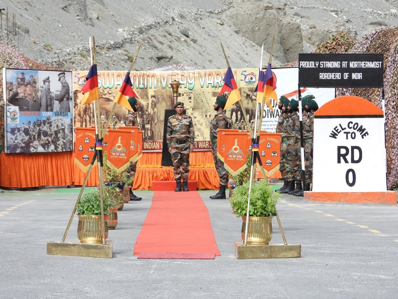 Leh: Victory Flame receives grand reception