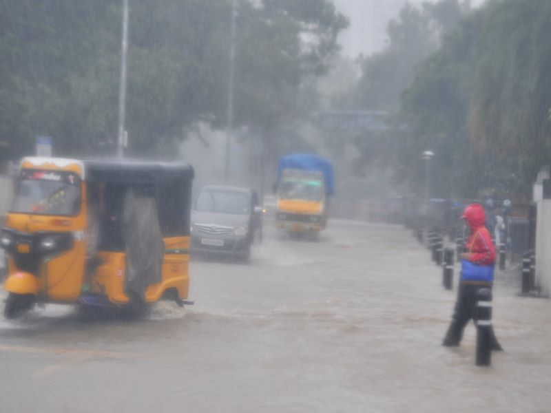 Rainwater floods large parts of Chennai