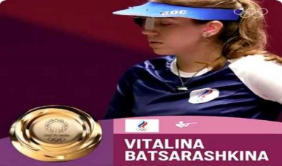 ROC shooter Batsarashkina wins women's 10m air pistol at Tokyo Olympics