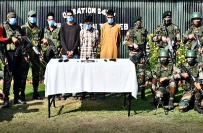 Jammu and Kashmir police arrest 3 Lashker-e-Taiba members
