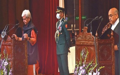 Jammu and Kashmir: LG Sinha administers oath to Chief Justice Pankaj Mithal